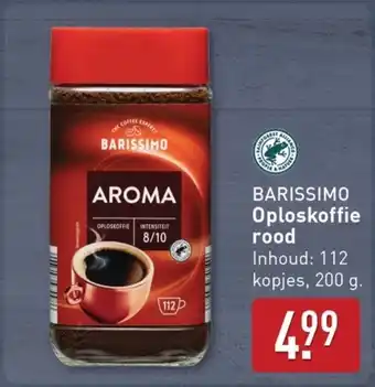 ALDI BARISSIMO Oploskoffie rood aanbieding