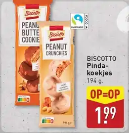 ALDI Biscotto Pindakoekjes aanbieding
