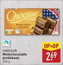 ALDI Choceur Melkchocolade pindakaas aanbieding