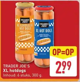 ALDI TRADER JOE'S XL hotdogs aanbieding