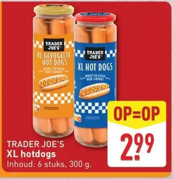 ALDI TRADER JOE'S XL hotdogs aanbieding