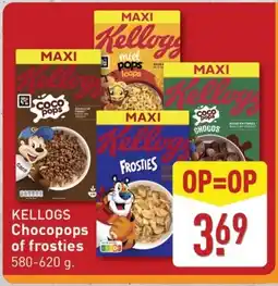 ALDI Kellogs Chocopops of frosties aanbieding