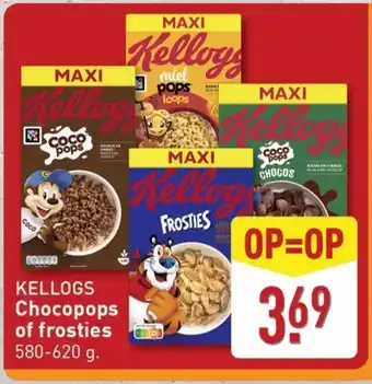 ALDI Kellogs Chocopops of frosties aanbieding