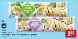 ALDI Daylicious Knoflook of kruidenboter-baguette aanbieding