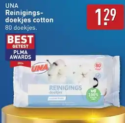 ALDI UNA Reinigingsdoekjes cotton aanbieding