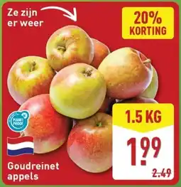 ALDI Goudreinet appels aanbieding