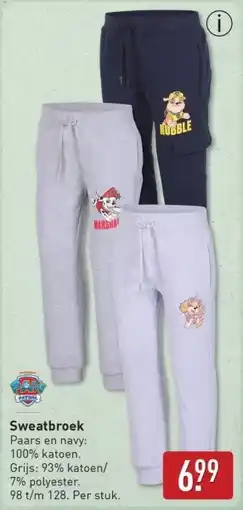 ALDI Sweatbroek aanbieding