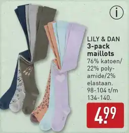 ALDI LILY & DAN 3-pack maillots aanbieding