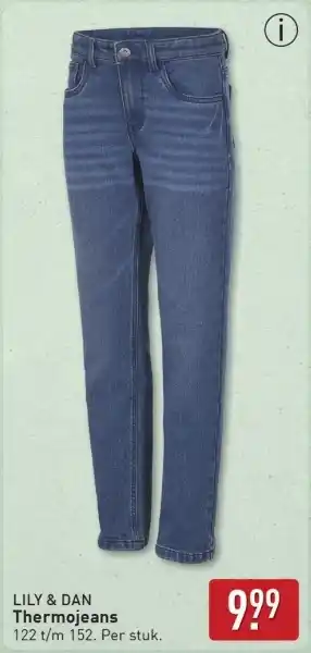 ALDI LILY & DAN Thermojeans aanbieding
