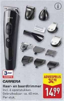 ALDI Carrera Haar en baardtrimmer aanbieding