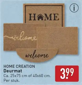 ALDI HOME CREATION Deurmat aanbieding
