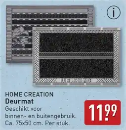 ALDI HOME CREATION Deurmat aanbieding