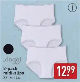 ALDI Sloggi 3-pack midi-slips aanbieding