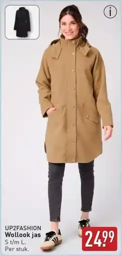 ALDI UP2FASHION Wollook jas aanbieding