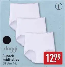 ALDI Sloggi 3-pack midi-slips aanbieding