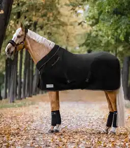 Welkoop Waldhausen Modern Rose - Zweetdeken fleece - Zwart aanbieding