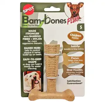 Welkoop Spot Bam-Bones Plus Easy Grip Kip - Kauwspeelgoed - S - 10x8,3x3,2 cm aanbieding