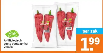 Albert Heijn AH Biologisch zoete puntpaprika aanbieding