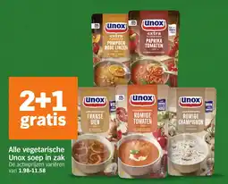 Albert Heijn Alle vegetarische Unox soep in zak aanbieding