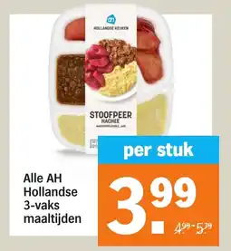 Albert Heijn Alle AH Hollandse 3-vaks maaltijden aanbieding