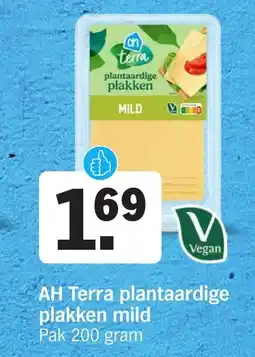 Albert Heijn AH Terra plantaardige plakken mild aanbieding