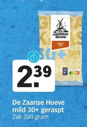 Albert Heijn De Zaanse Hoeve mild 30+ geraspt aanbieding