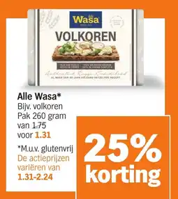 Albert Heijn Alle Wasa aanbieding