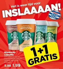 PLUS Starbucks IJskoffie aanbieding