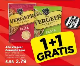PLUS Alle Vergeer Geraspte kaas aanbieding