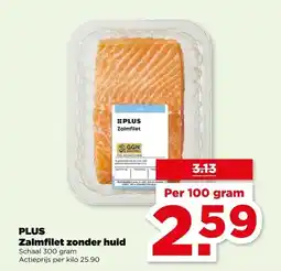 PLUS PLUS Zalmfilet zonder huid aanbieding