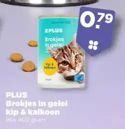 PLUS PLUS Brokjes in gelei kip & kalkoen aanbieding