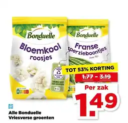 PLUS Alle Bonduelle Vriesverse groenten aanbieding