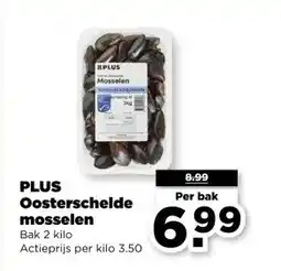 PLUS PLUS Oosterschelde mosselen aanbieding