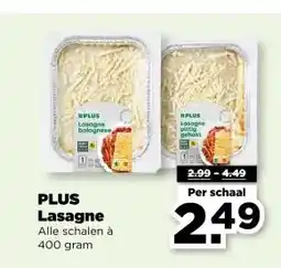 PLUS PLUS lasagne aanbieding