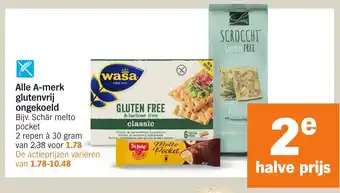 Albert Heijn Alle A-merk glutenvrij ongekoeld aanbieding