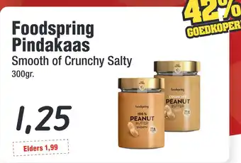 Budget Food Foodspring Pindakaas aanbieding