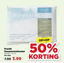 PLUS Provbi kussenvernieuwer aanbieding