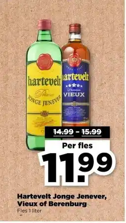 PLUS Hartevelt jonge jenever vieux of berenburg aanbieding
