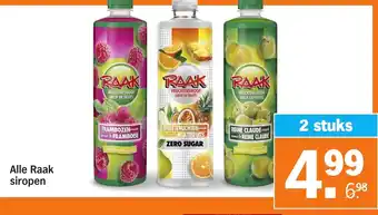 Albert Heijn Alle Raak siropen aanbieding