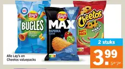 Albert Heijn Alle Lay's en Cheetos valuepacks aanbieding