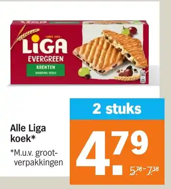 Albert Heijn Alle Liga koek aanbieding