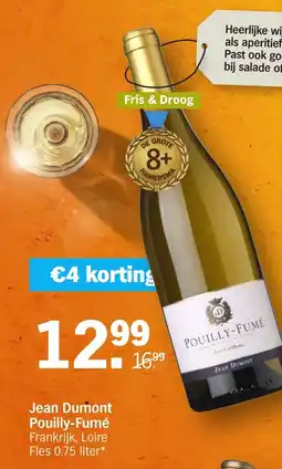 Albert Heijn Jean Dumont Pouilly-Fumé aanbieding