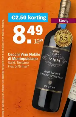 Albert Heijn Cecchi Vino Nobile di Montepulciano aanbieding