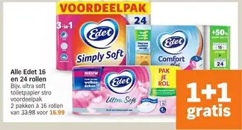 Albert Heijn Alle Edet 16 en 24 rollen aanbieding