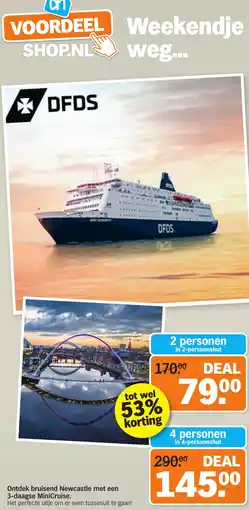 Albert Heijn Ontdek bruisend Newcastle met een 3-daagse MiniCruise. aanbieding