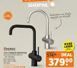 Albert Heijn Howat 3-in-1 kokend waterkraan aanbieding