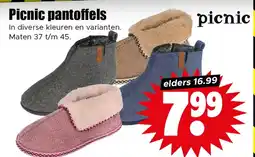 Dirk Picnic pantoffels aanbieding
