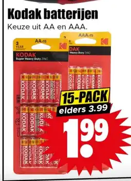 Dirk Kodak batterijen aanbieding