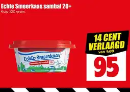 Dirk Echte Smeerkaas sambal 20+ aanbieding