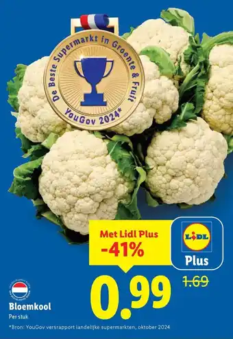 Lidl Bloemkool aanbieding